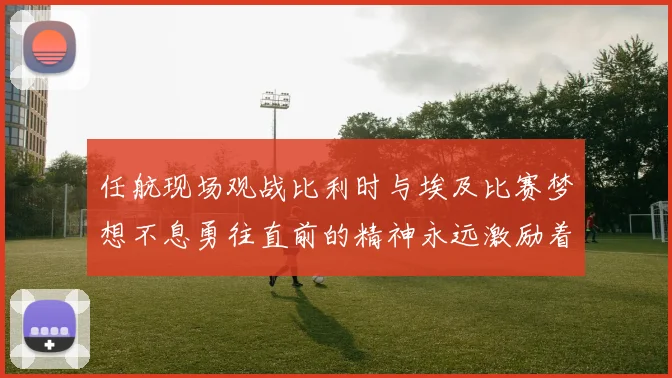 任航现场观战比利时与埃及比赛梦想不息勇往直前的精神永远激励着我们